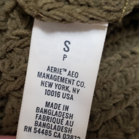 Aerie Womens oversized Olive Green Knit Sweater - Picture 7 of 9